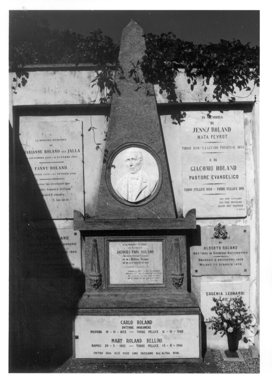 Ritratto di Jacques Paul Roland - Cimitero Comunale, Torre Pellice, Torino